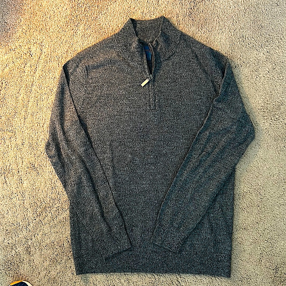 Grey zip up sweater from Fairlane
